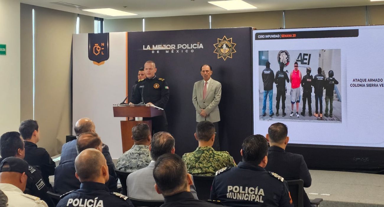 Se refuerzan estrategias de seguridad en Nuevo León mientras se destaca la baja en delitos en la región.